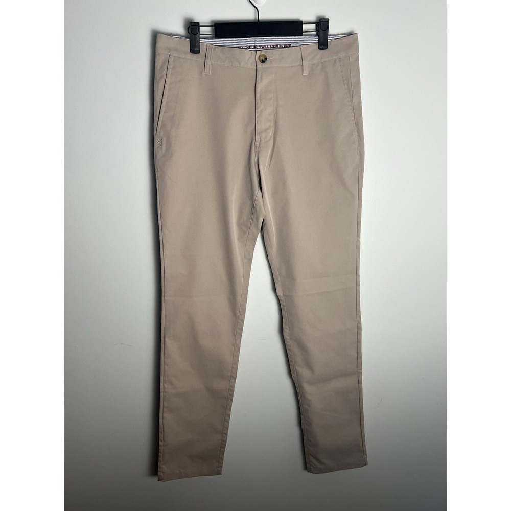Rhone Mens 31 Trousers Chino Khakis Beige Tan Work Office Dress Pants Bottoms